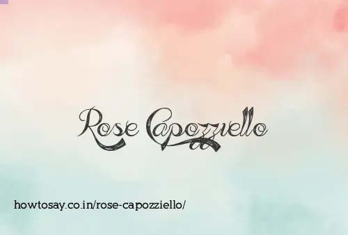 Rose Capozziello