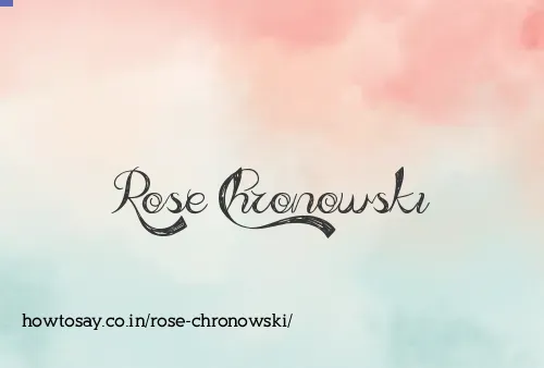 Rose Chronowski