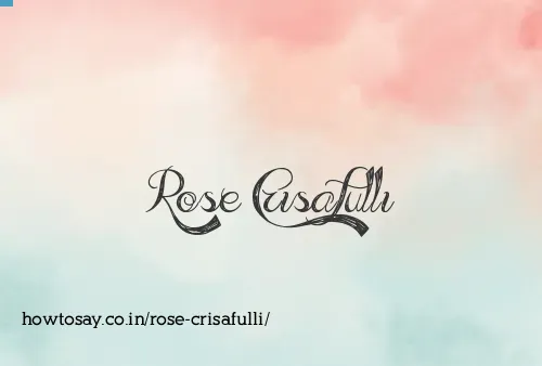 Rose Crisafulli