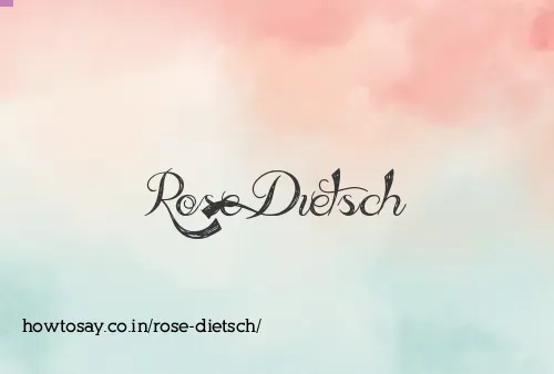 Rose Dietsch