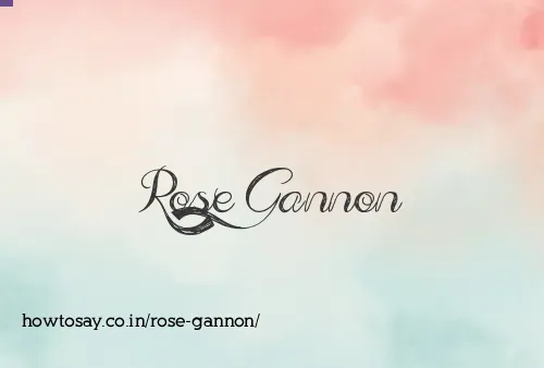 Rose Gannon