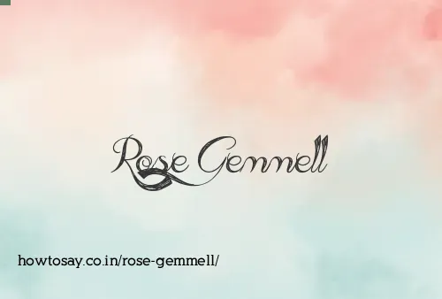 Rose Gemmell