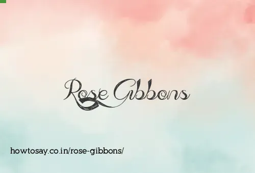 Rose Gibbons