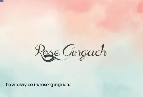 Rose Gingrich
