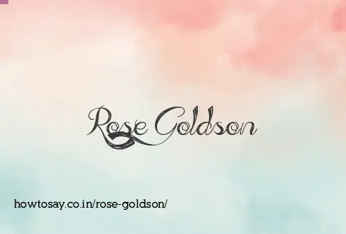 Rose Goldson