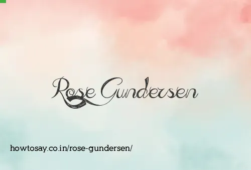 Rose Gundersen