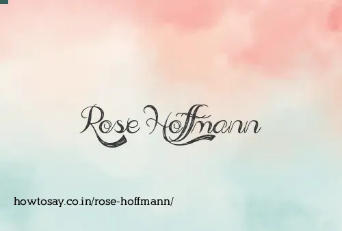 Rose Hoffmann