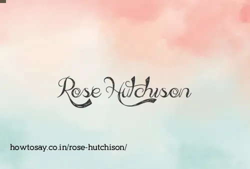 Rose Hutchison