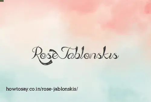 Rose Jablonskis