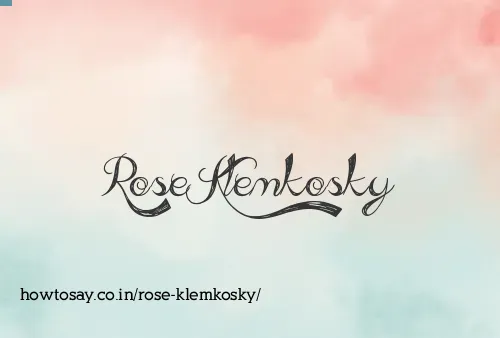 Rose Klemkosky