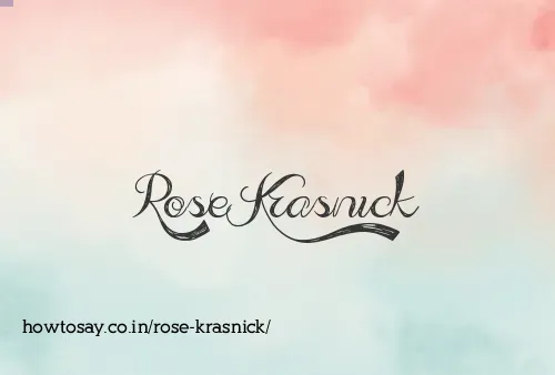 Rose Krasnick