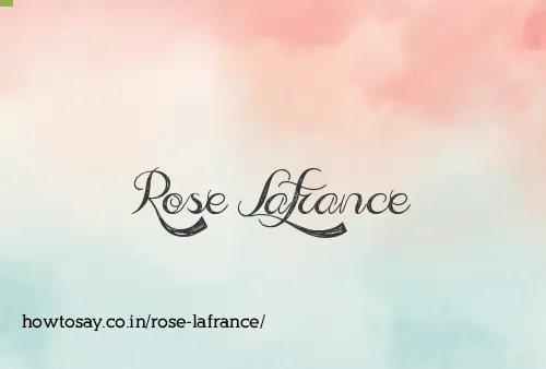 Rose Lafrance