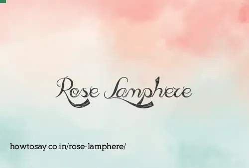 Rose Lamphere