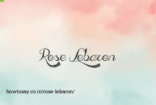 Rose Lebaron