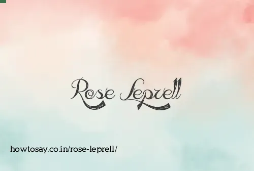Rose Leprell