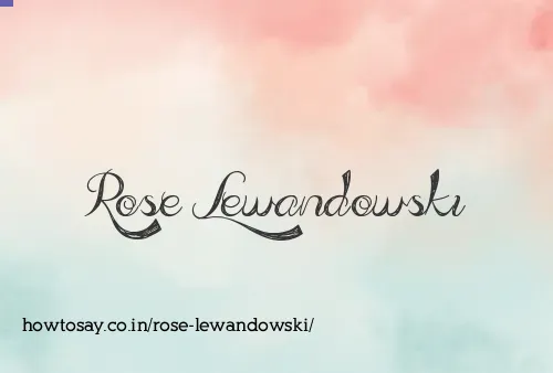 Rose Lewandowski