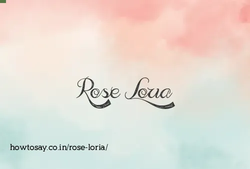 Rose Loria