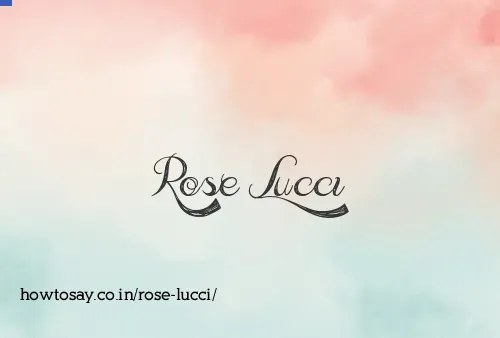 Rose Lucci
