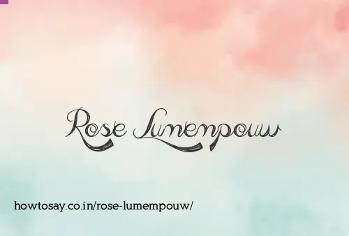 Rose Lumempouw