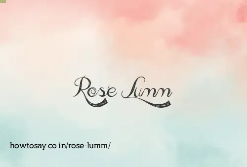 Rose Lumm