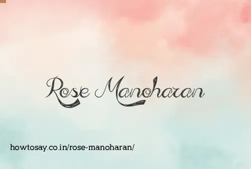 Rose Manoharan