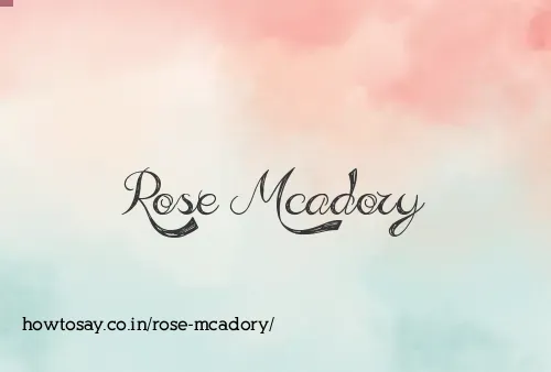 Rose Mcadory