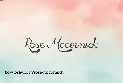 Rose Mccormick