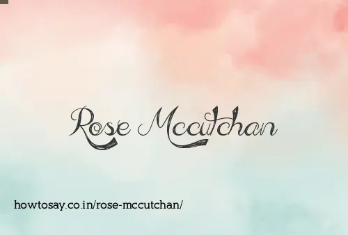Rose Mccutchan