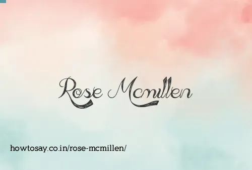 Rose Mcmillen