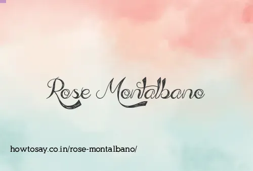 Rose Montalbano