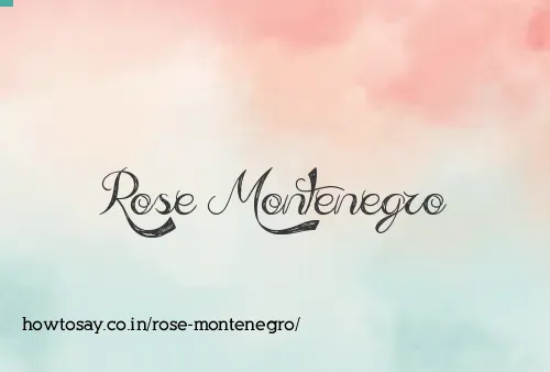 Rose Montenegro