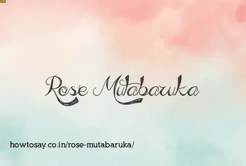 Rose Mutabaruka
