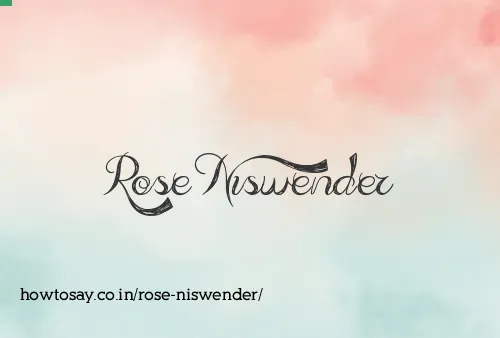 Rose Niswender