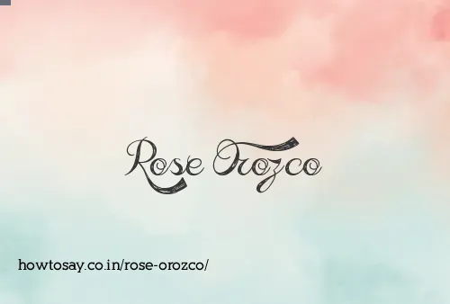 Rose Orozco