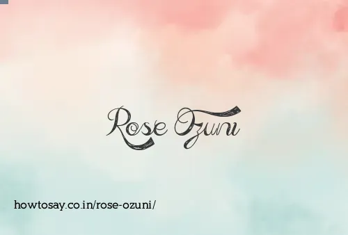Rose Ozuni