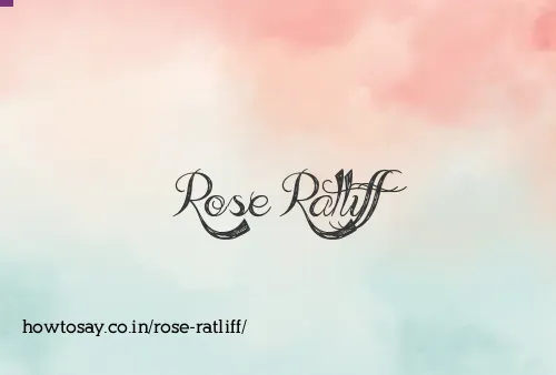 Rose Ratliff
