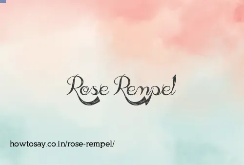 Rose Rempel