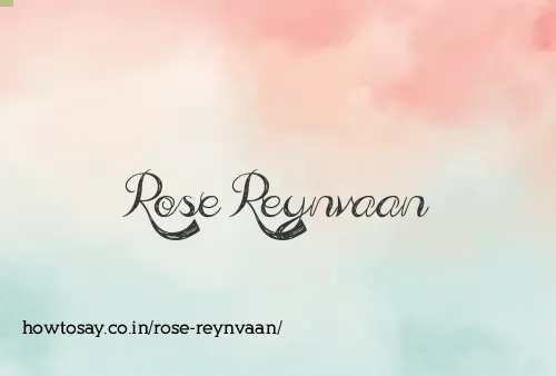 Rose Reynvaan