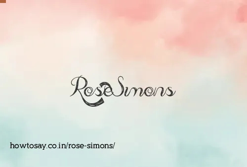 Rose Simons