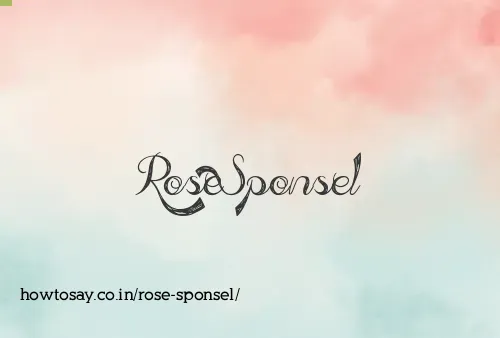 Rose Sponsel
