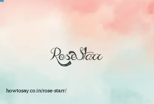 Rose Starr
