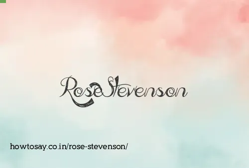 Rose Stevenson