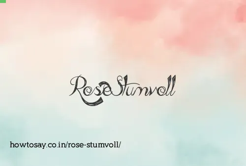 Rose Stumvoll