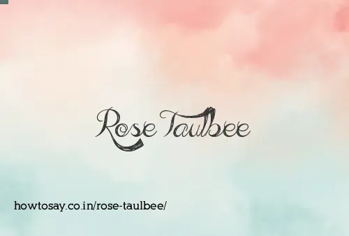 Rose Taulbee