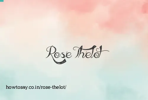 Rose Thelot