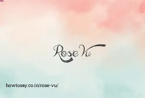 Rose Vu