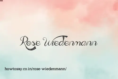 Rose Wiedenmann