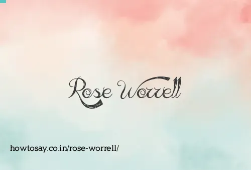 Rose Worrell