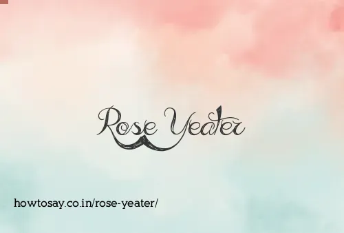 Rose Yeater