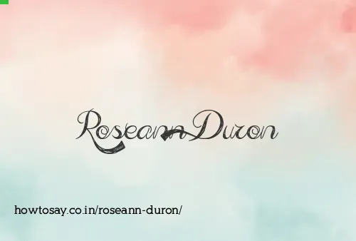 Roseann Duron